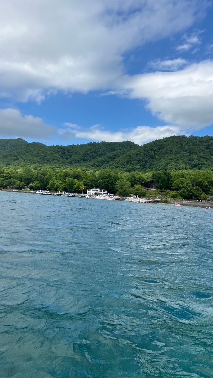 支笏湖湖上視角