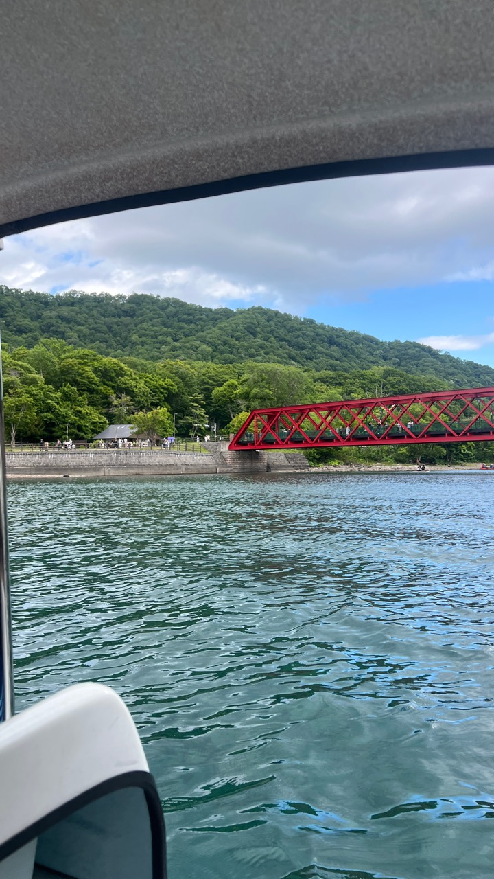 船上看山線鉄橋
